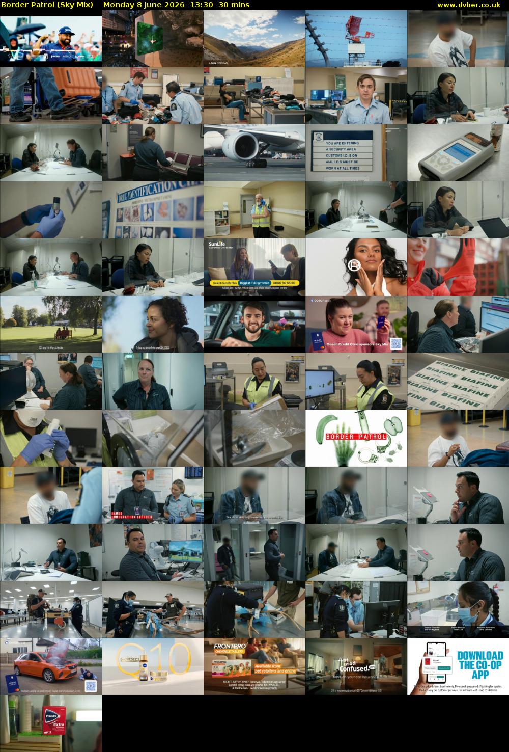 Border Patrol (Sky Mix) Monday 8 June 2026 13:30 - 14:00