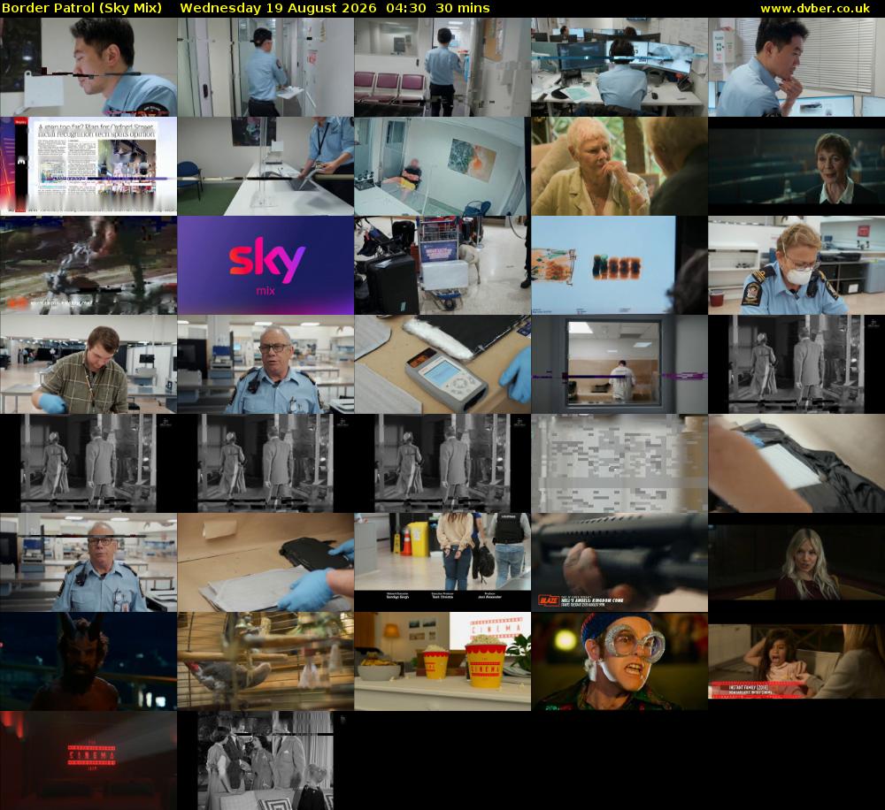 Border Patrol (Sky Mix) Wednesday 19 August 2026 04:30 - 05:00