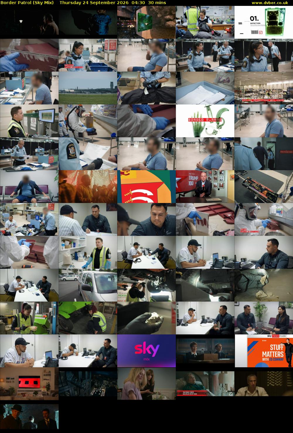 Border Patrol (Sky Mix) Thursday 24 September 2026 04:30 - 05:00