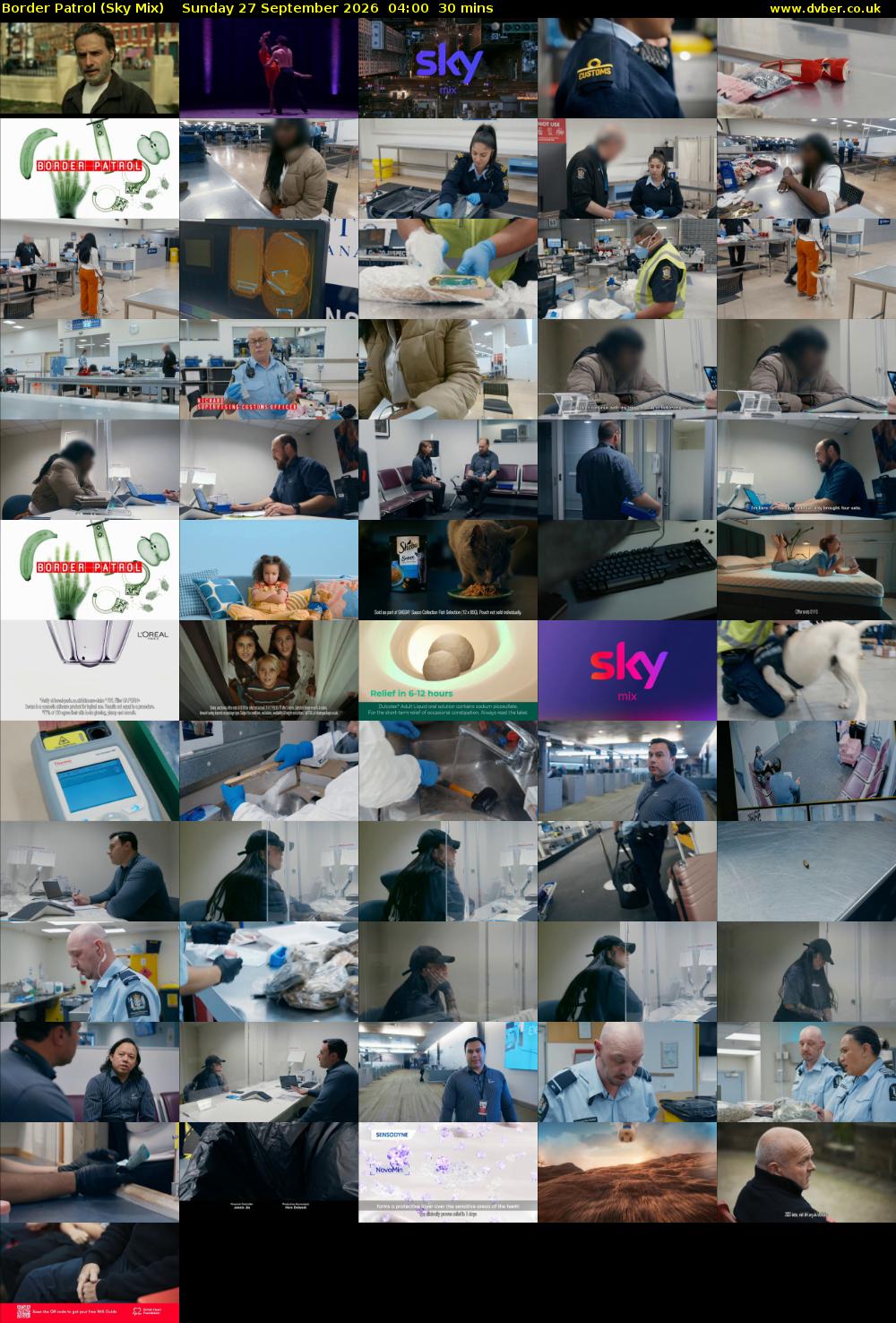 Border Patrol (Sky Mix) Sunday 27 September 2026 04:00 - 04:30
