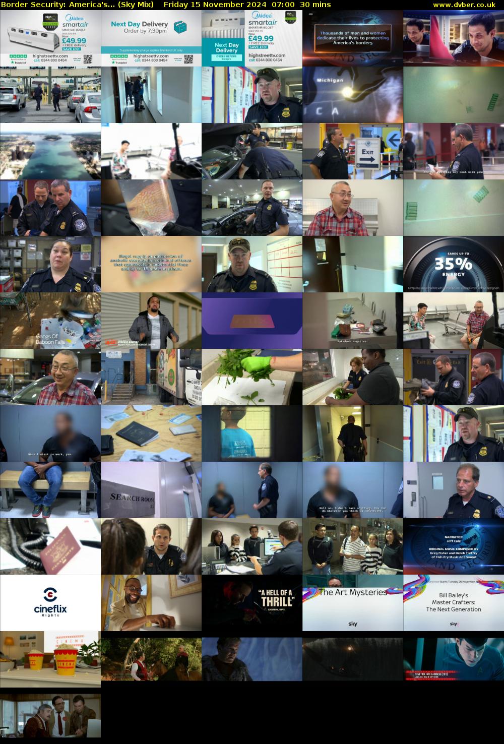 Border Security: America's... (Sky Mix) Friday 15 November 2024 07:00 - 07:30