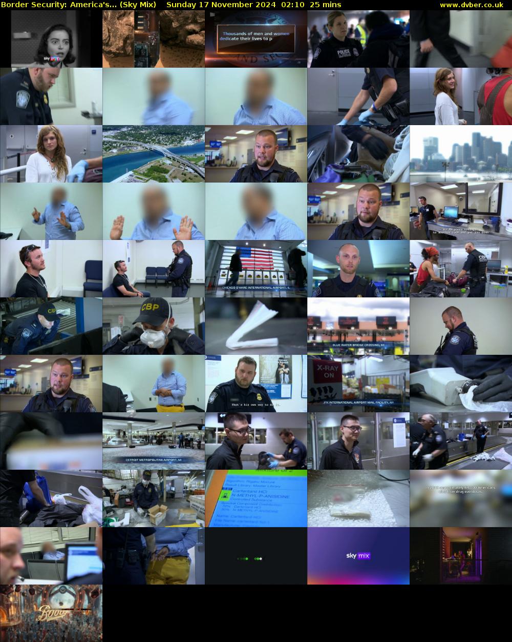 Border Security: America's... (Sky Mix) Sunday 17 November 2024 02:10 - 02:35