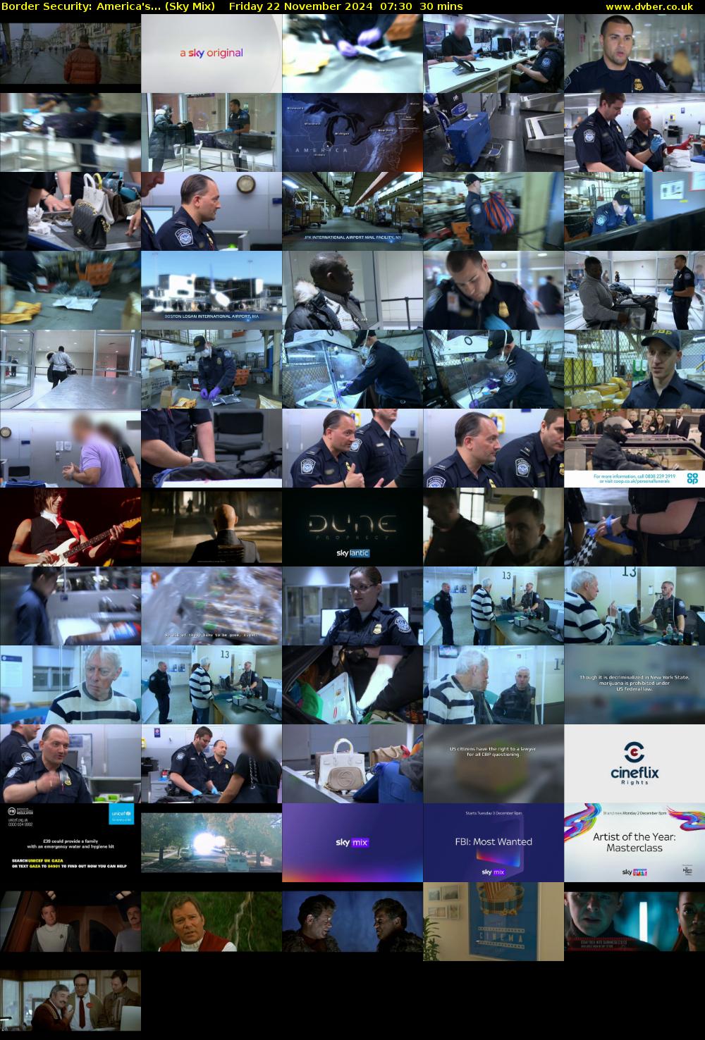 Border Security: America's... (Sky Mix) Friday 22 November 2024 07:30 - 08:00