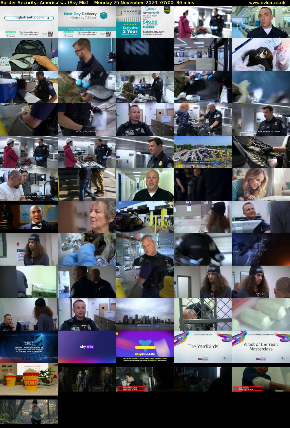Border Security: America's... (Sky Mix) Monday 25 November 2024 07:00 - 07:30