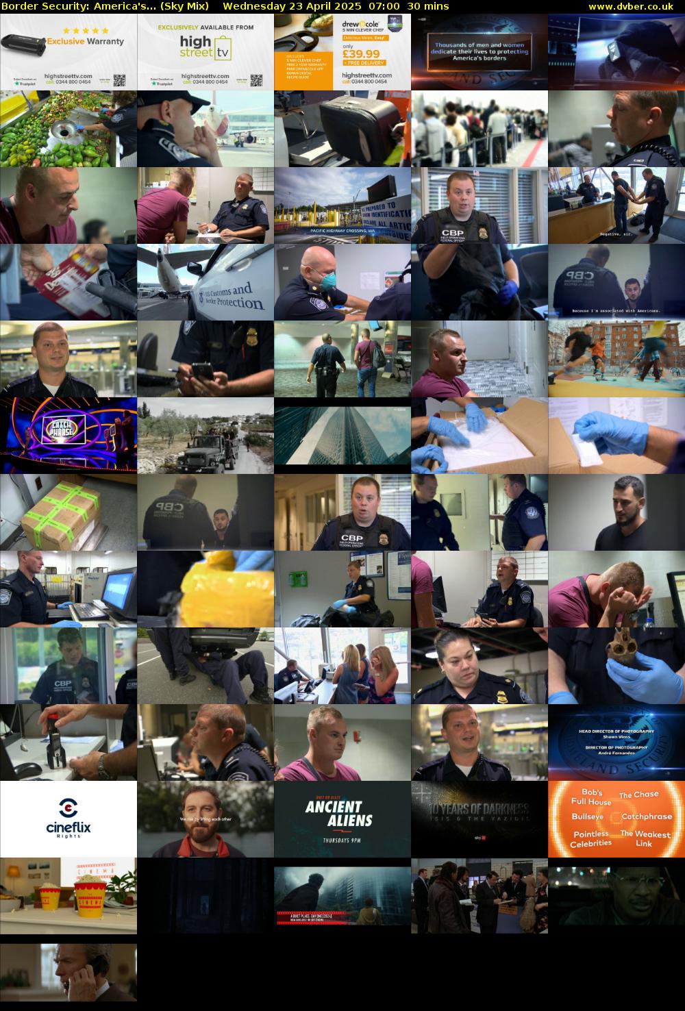 Border Security: America's... (Sky Mix) Wednesday 23 April 2025 07:00 - 07:30