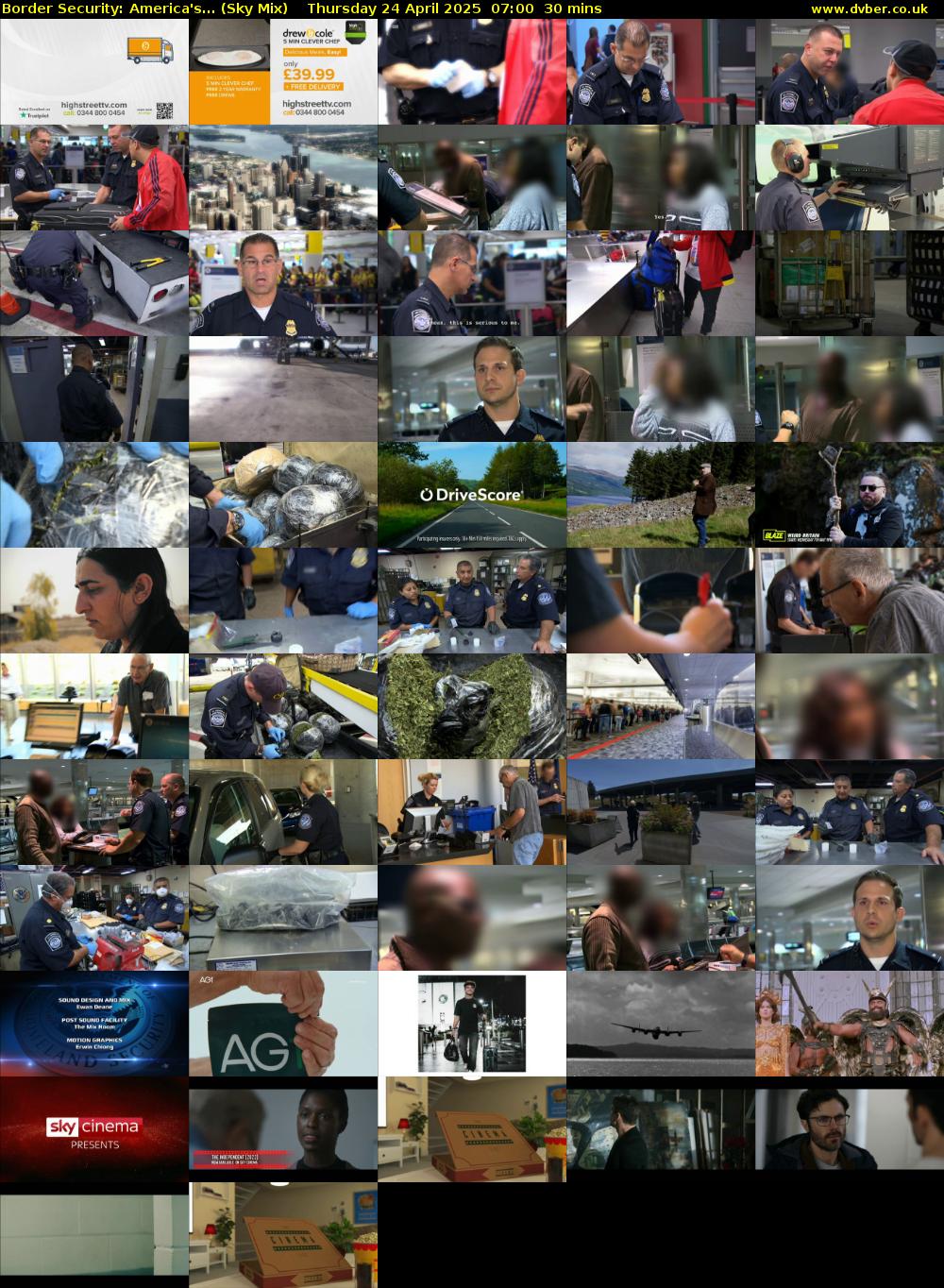 Border Security: America's... (Sky Mix) Thursday 24 April 2025 07:00 - 07:30