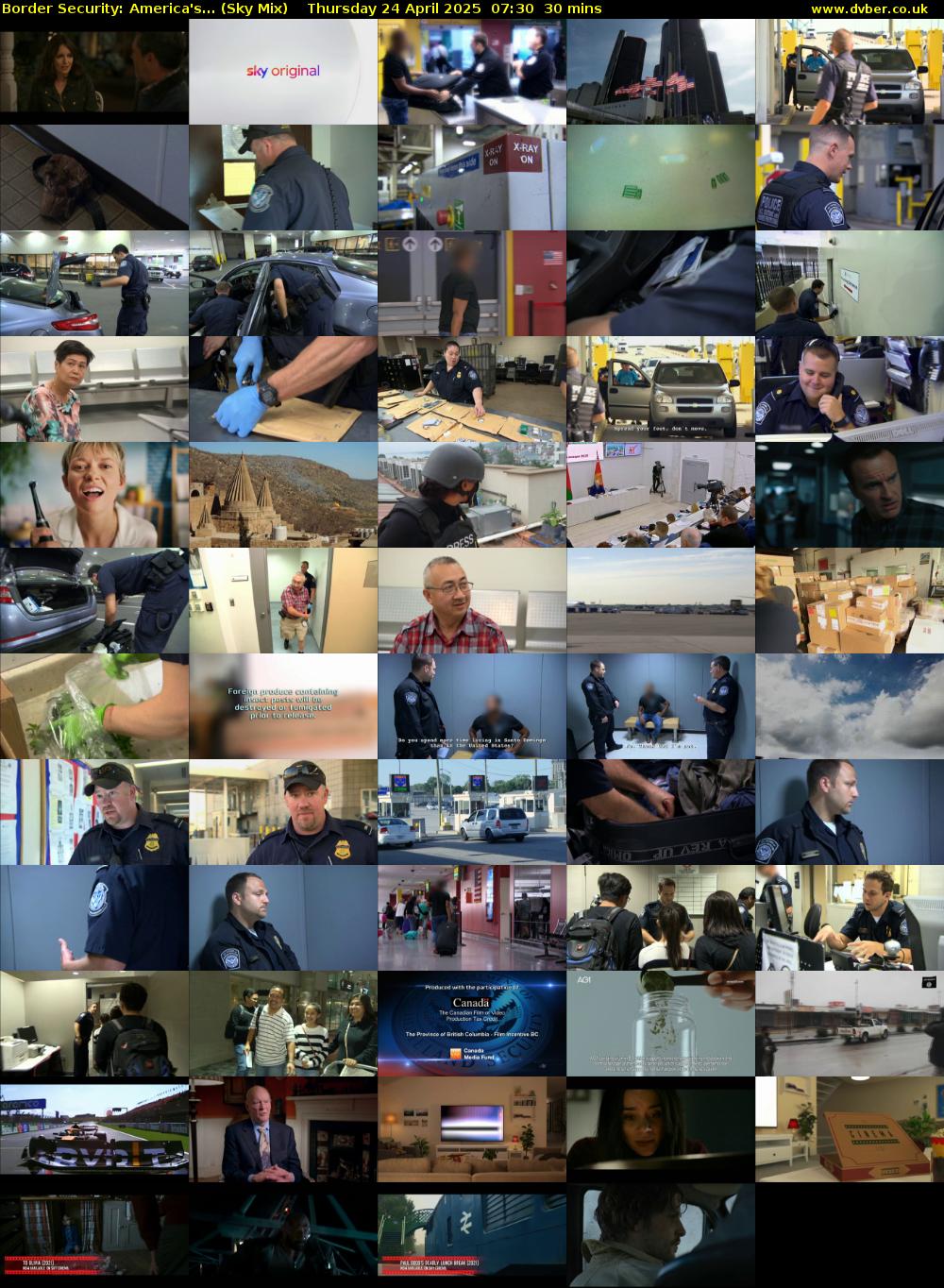 Border Security: America's... (Sky Mix) Thursday 24 April 2025 07:30 - 08:00