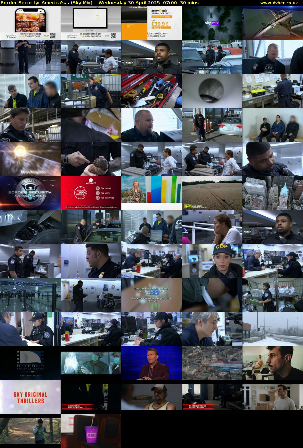 Border Security: America's... (Sky Mix) Wednesday 30 April 2025 07:00 - 07:30