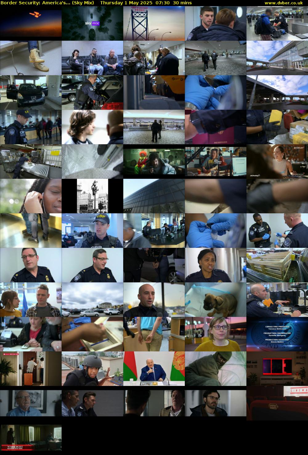 Border Security: America's... (Sky Mix) Thursday 1 May 2025 07:30 - 08:00