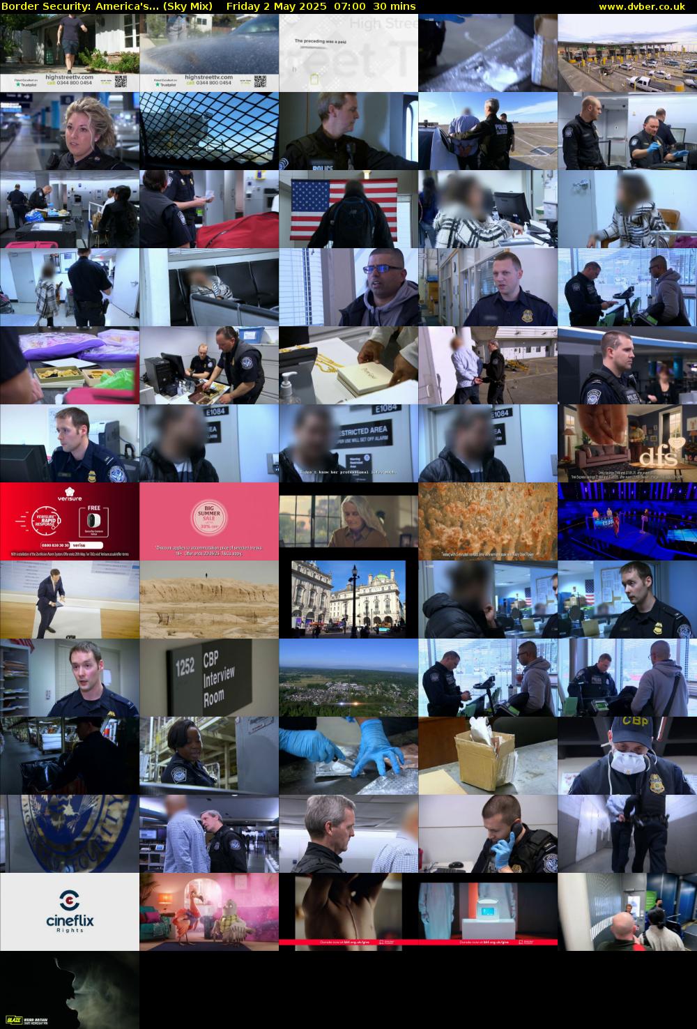 Border Security: America's... (Sky Mix) Friday 2 May 2025 07:00 - 07:30
