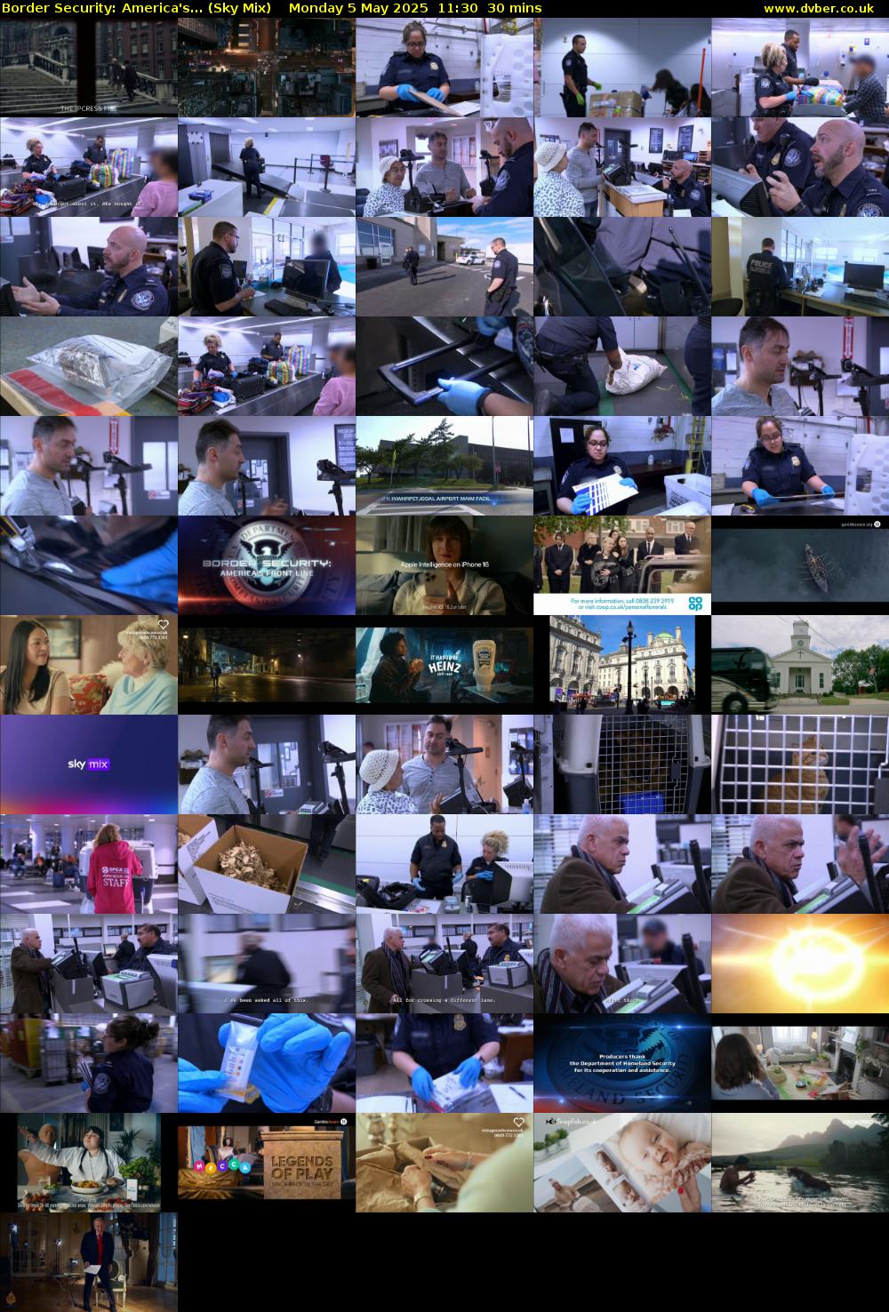Border Security: America's... (Sky Mix) Monday 5 May 2025 11:30 - 12:00