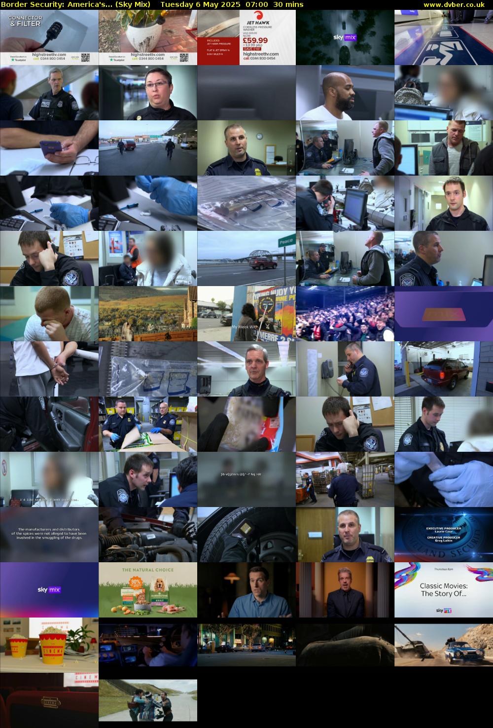 Border Security: America's... (Sky Mix) Tuesday 6 May 2025 07:00 - 07:30