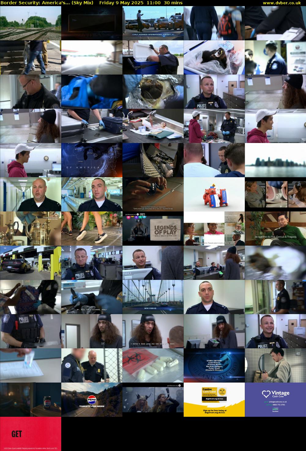 Border Security: America's... (Sky Mix) Friday 9 May 2025 11:00 - 11:30