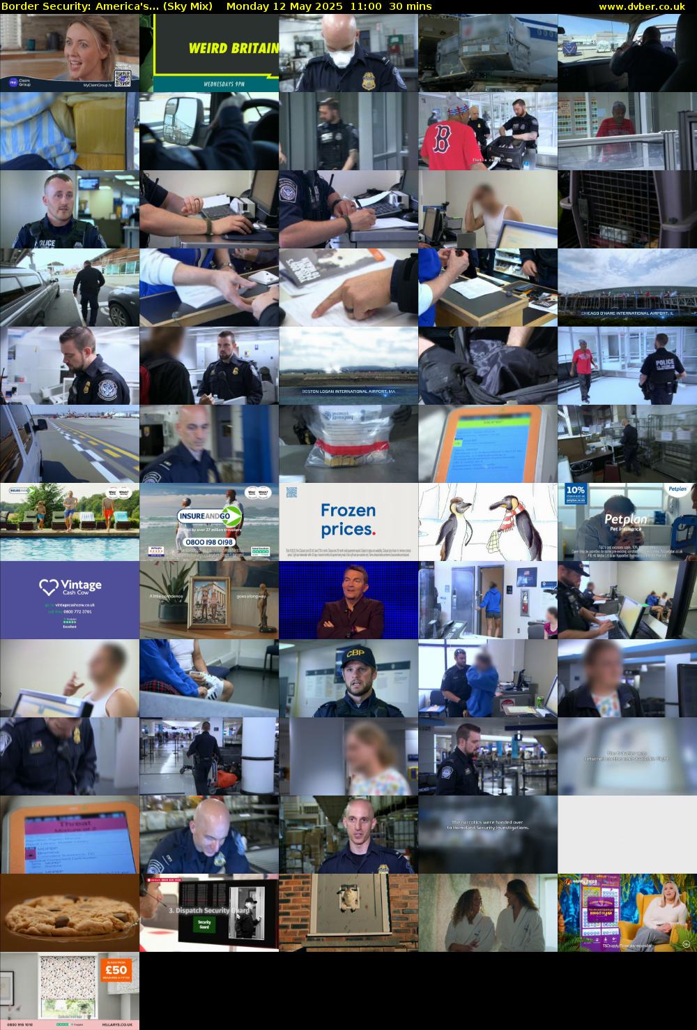 Border Security: America's... (Sky Mix) Monday 12 May 2025 11:00 - 11:30