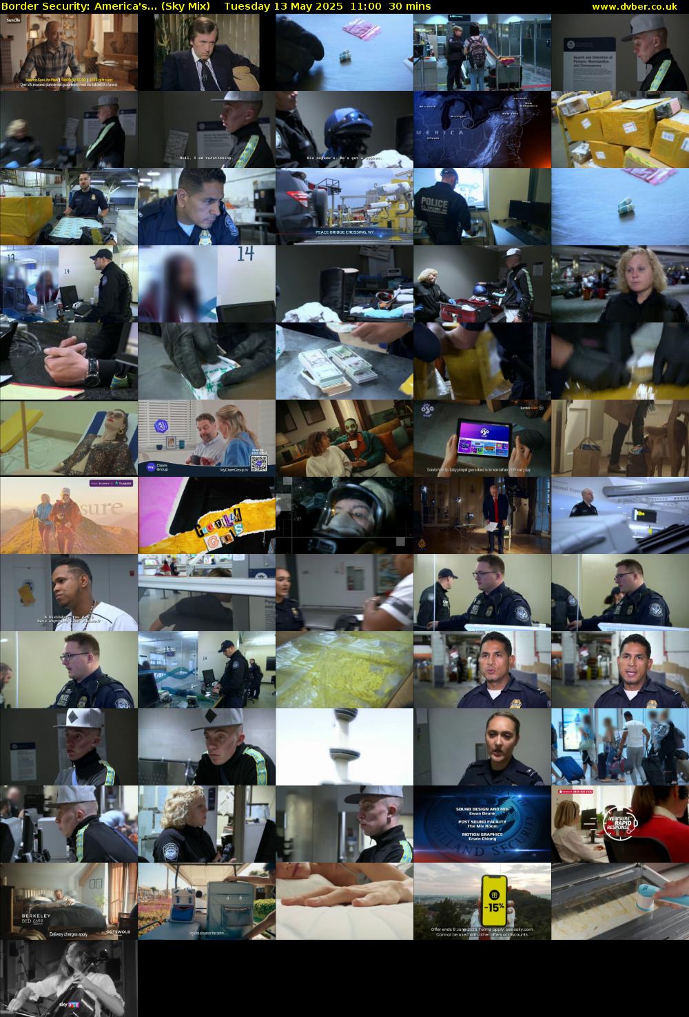 Border Security: America's... (Sky Mix) Tuesday 13 May 2025 11:00 - 11:30