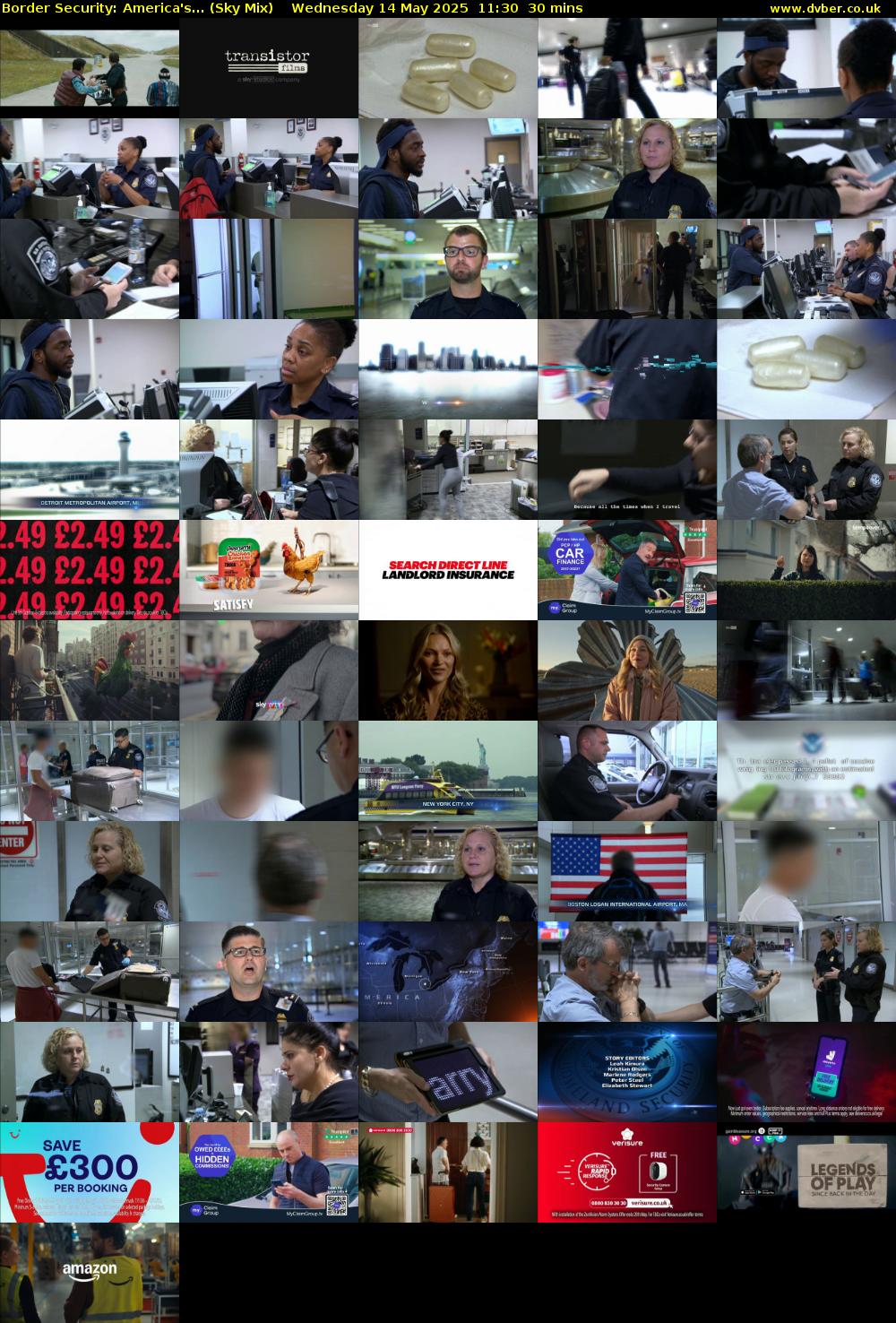 Border Security: America's... (Sky Mix) Wednesday 14 May 2025 11:30 - 12:00