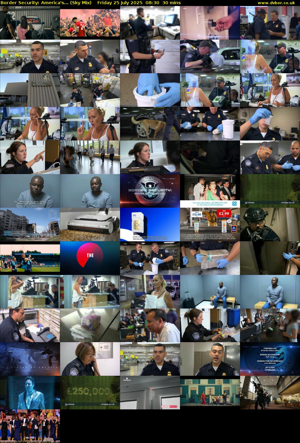 Border Security: America's... (Sky Mix) Friday 25 July 2025 08:30 - 09:00