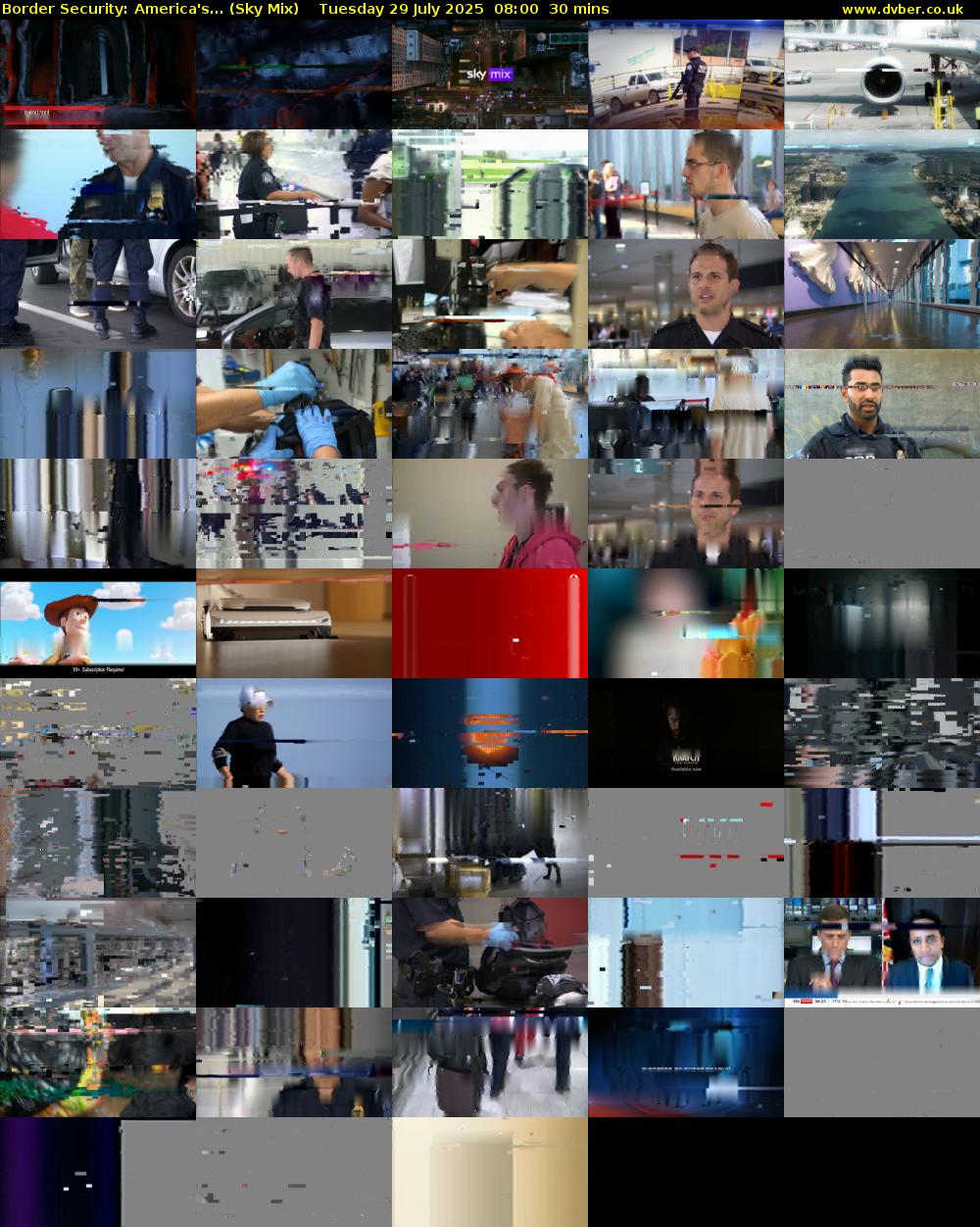 Border Security: America's... (Sky Mix) Tuesday 29 July 2025 08:00 - 08:30
