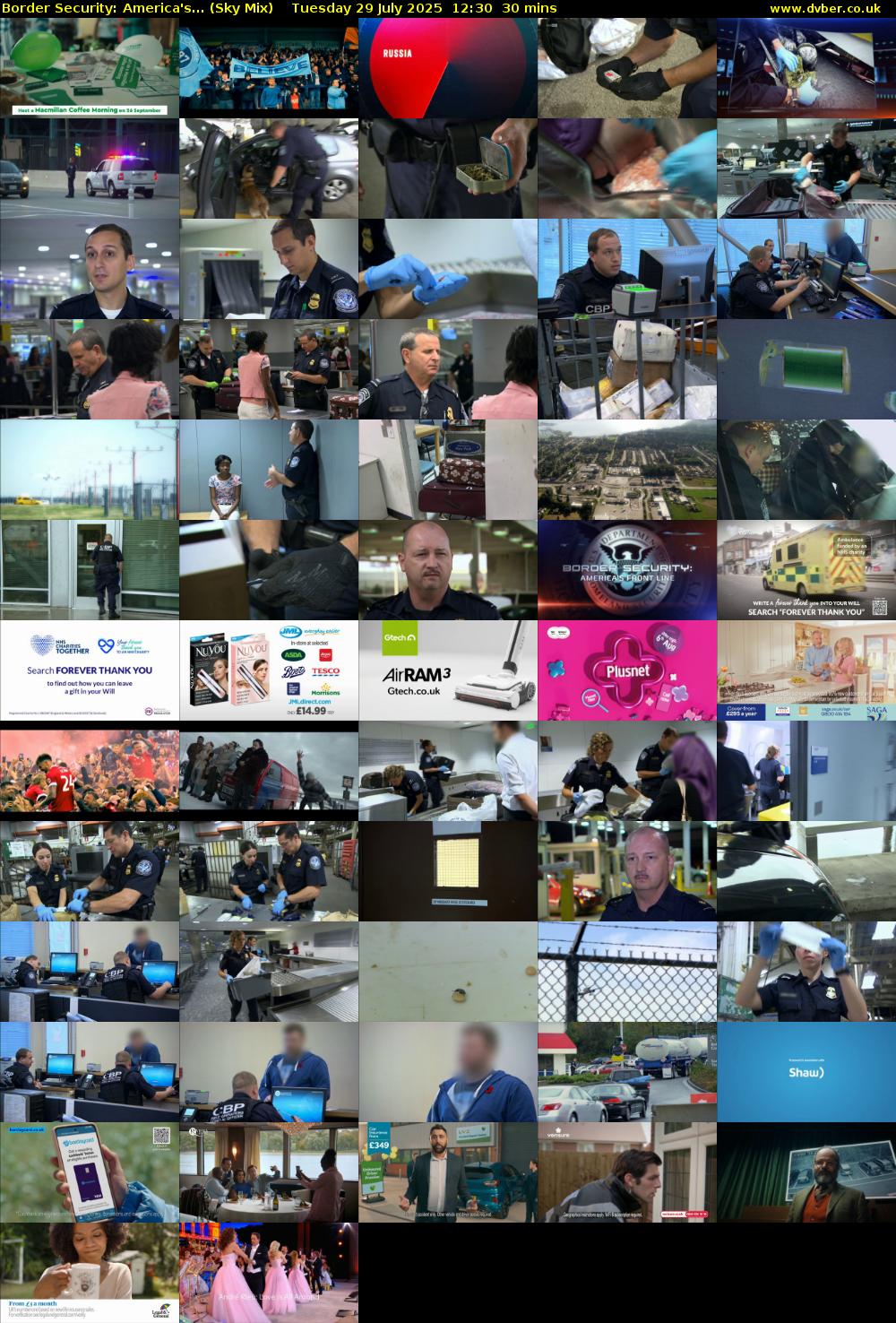 Border Security: America's... (Sky Mix) Tuesday 29 July 2025 12:30 - 13:00