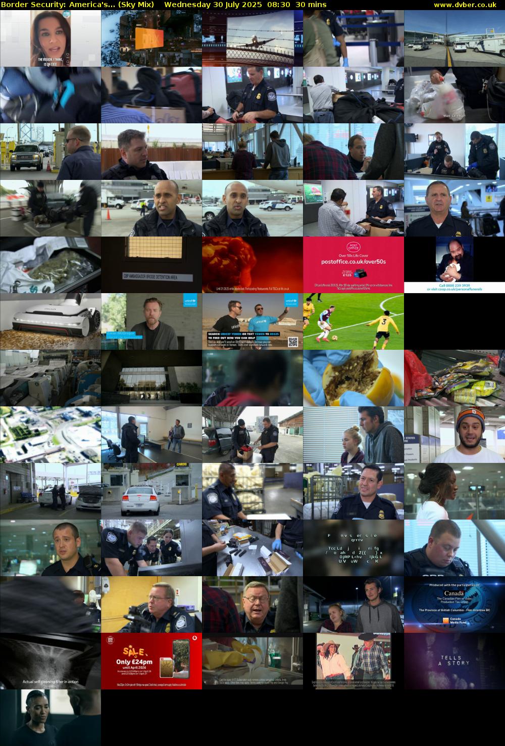Border Security: America's... (Sky Mix) Wednesday 30 July 2025 08:30 - 09:00