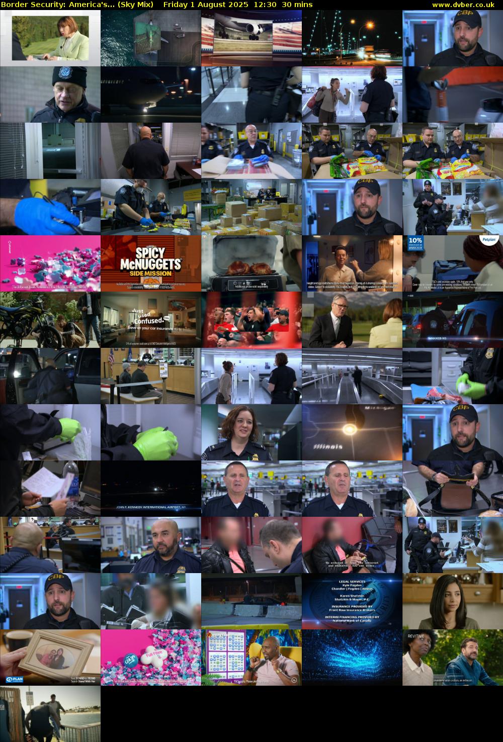 Border Security: America's... (Sky Mix) Friday 1 August 2025 12:30 - 13:00