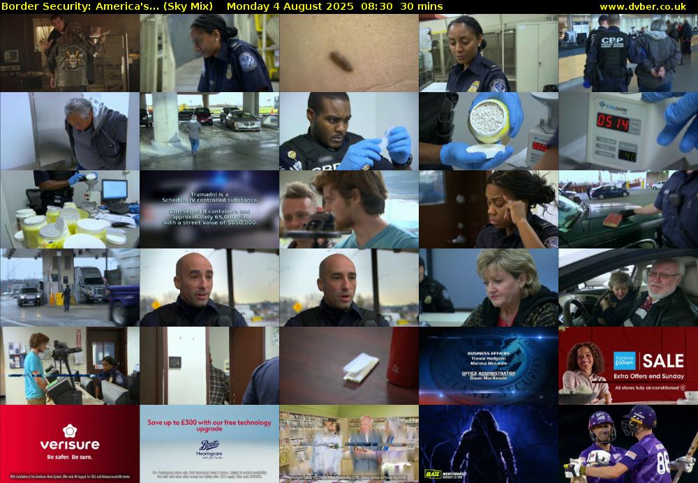 Border Security: America's... (Sky Mix) Monday 4 August 2025 08:30 - 09:00