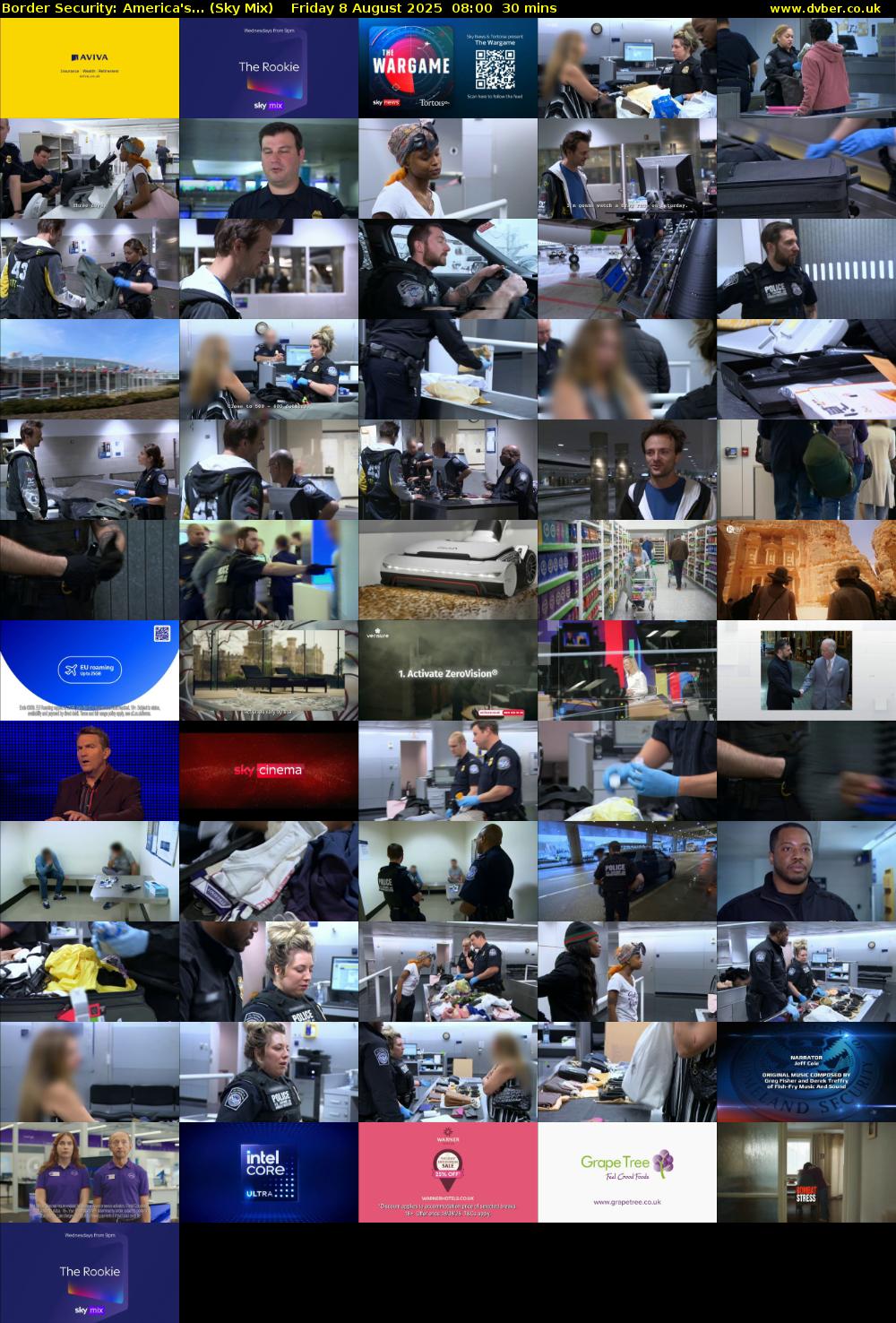 Border Security: America's... (Sky Mix) Friday 8 August 2025 08:00 - 08:30
