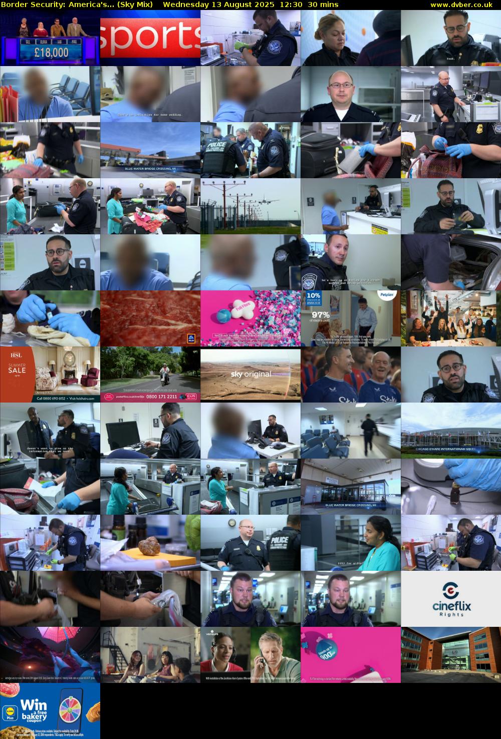Border Security: America's... (Sky Mix) Wednesday 13 August 2025 12:30 - 13:00