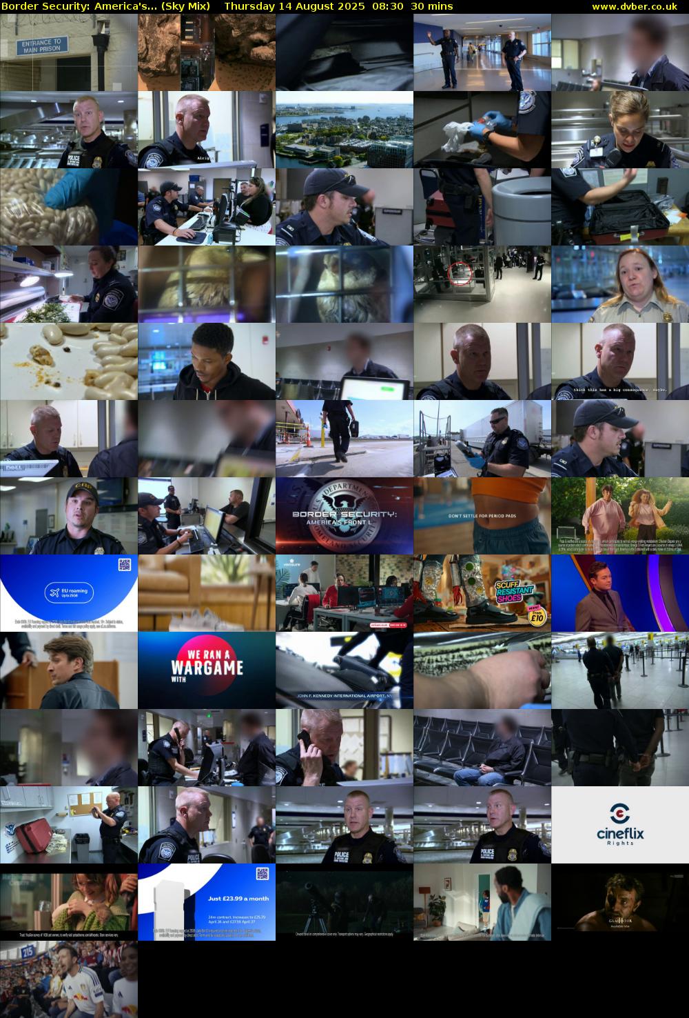 Border Security: America's... (Sky Mix) Thursday 14 August 2025 08:30 - 09:00