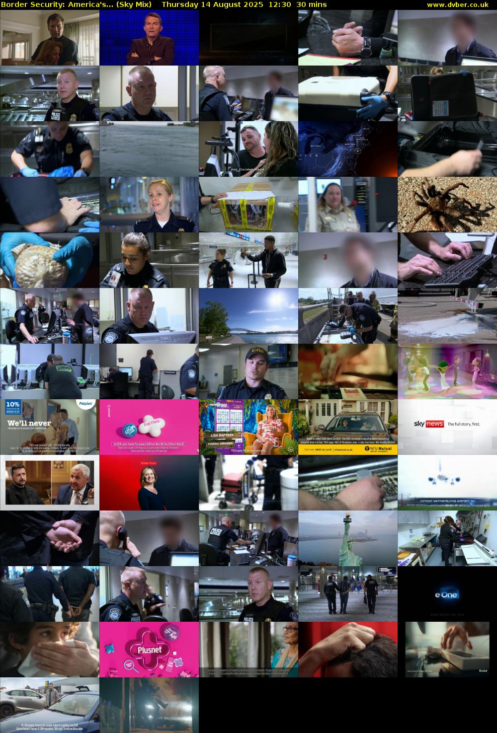 Border Security: America's... (Sky Mix) Thursday 14 August 2025 12:30 - 13:00