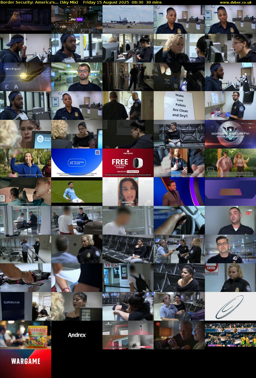 Border Security: America's... (Sky Mix) Friday 15 August 2025 08:30 - 09:00