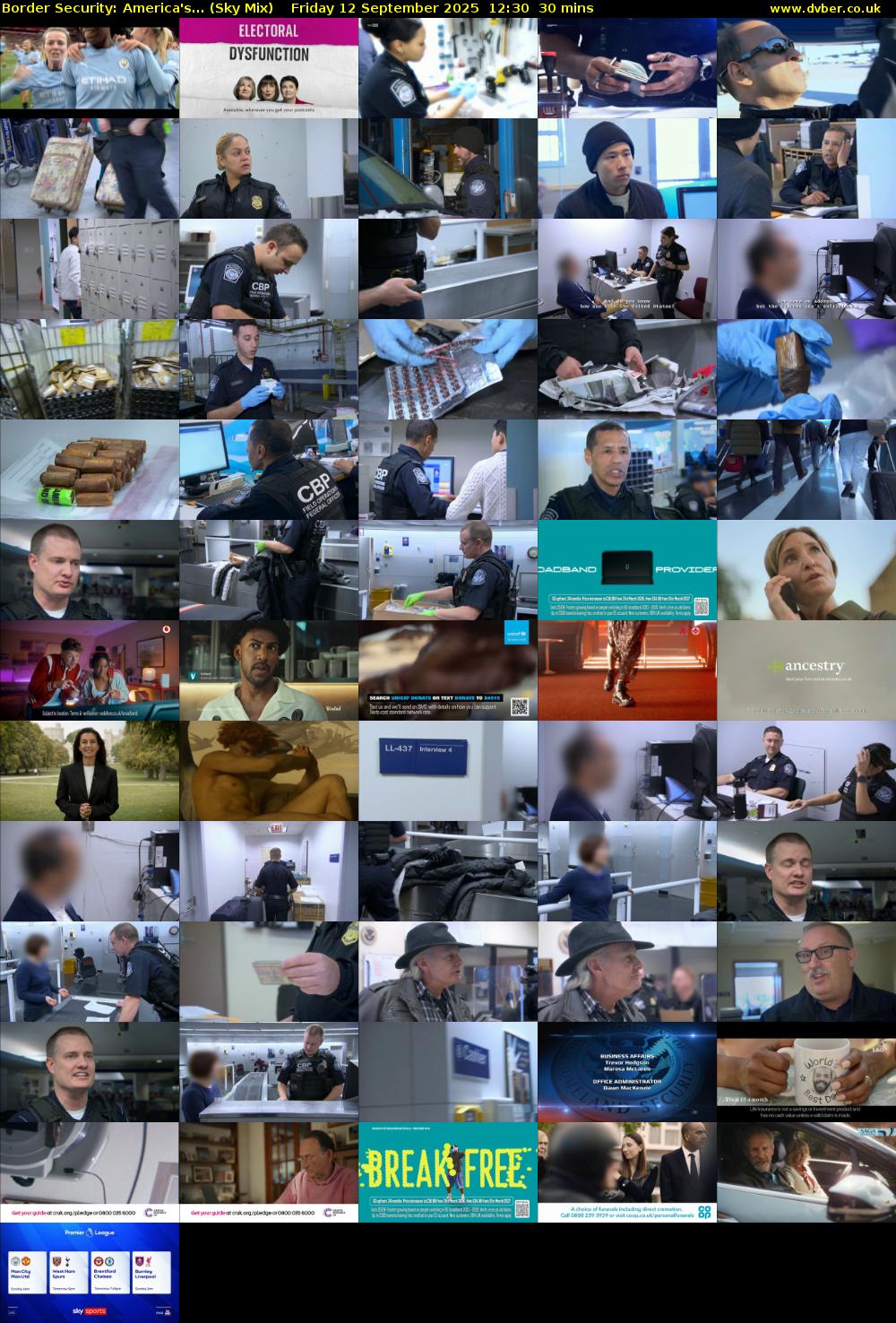 Border Security: America's... (Sky Mix) Friday 12 September 2025 12:30 - 13:00