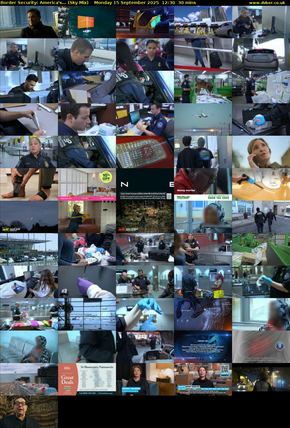 Border Security: America's... (Sky Mix) Monday 15 September 2025 12:30 - 13:00