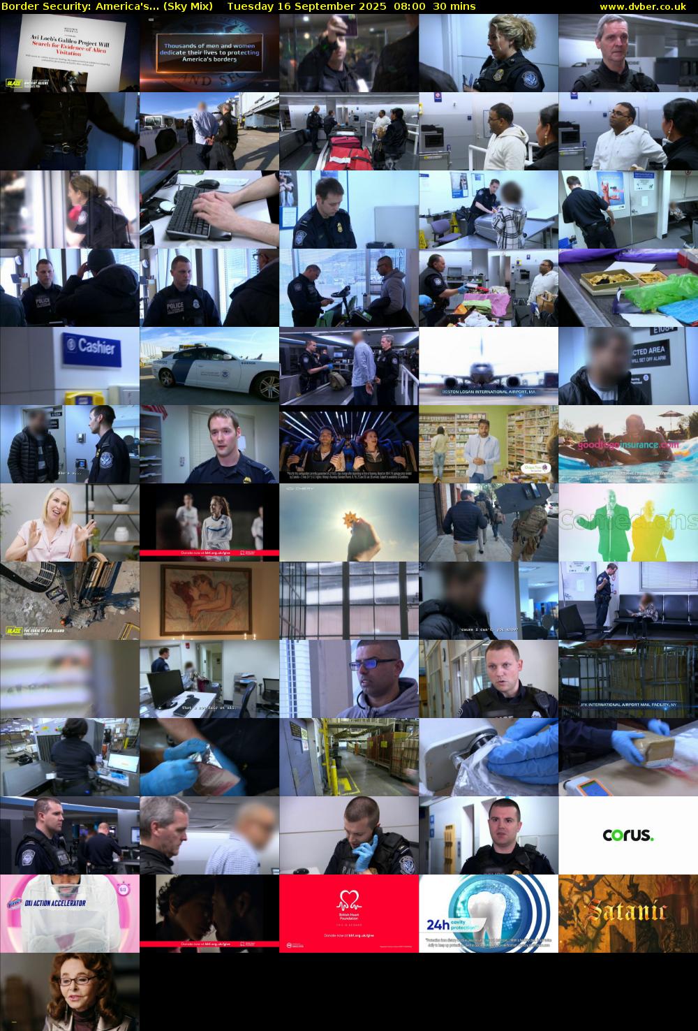 Border Security: America's... (Sky Mix) Tuesday 16 September 2025 08:00 - 08:30