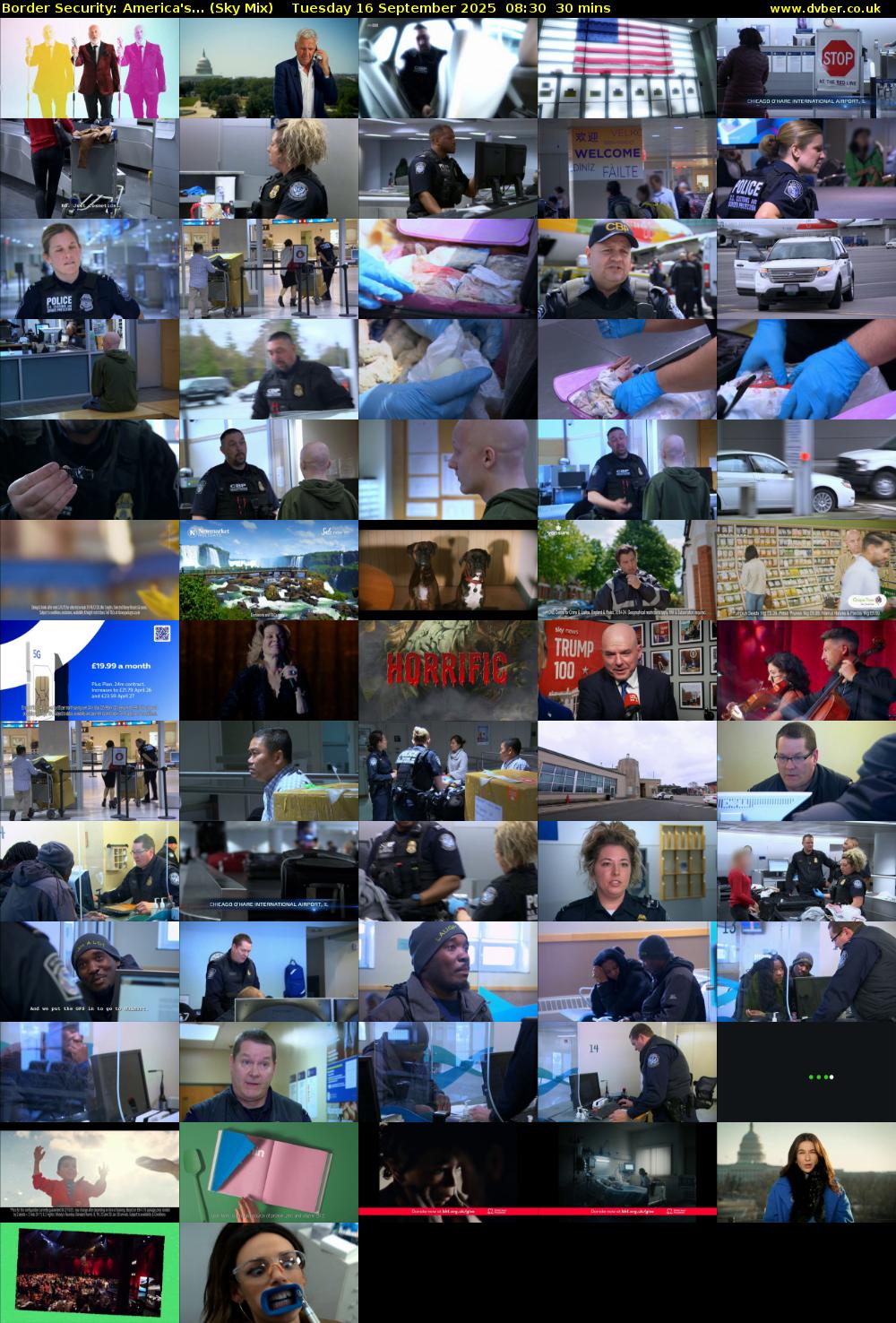 Border Security: America's... (Sky Mix) Tuesday 16 September 2025 08:30 - 09:00