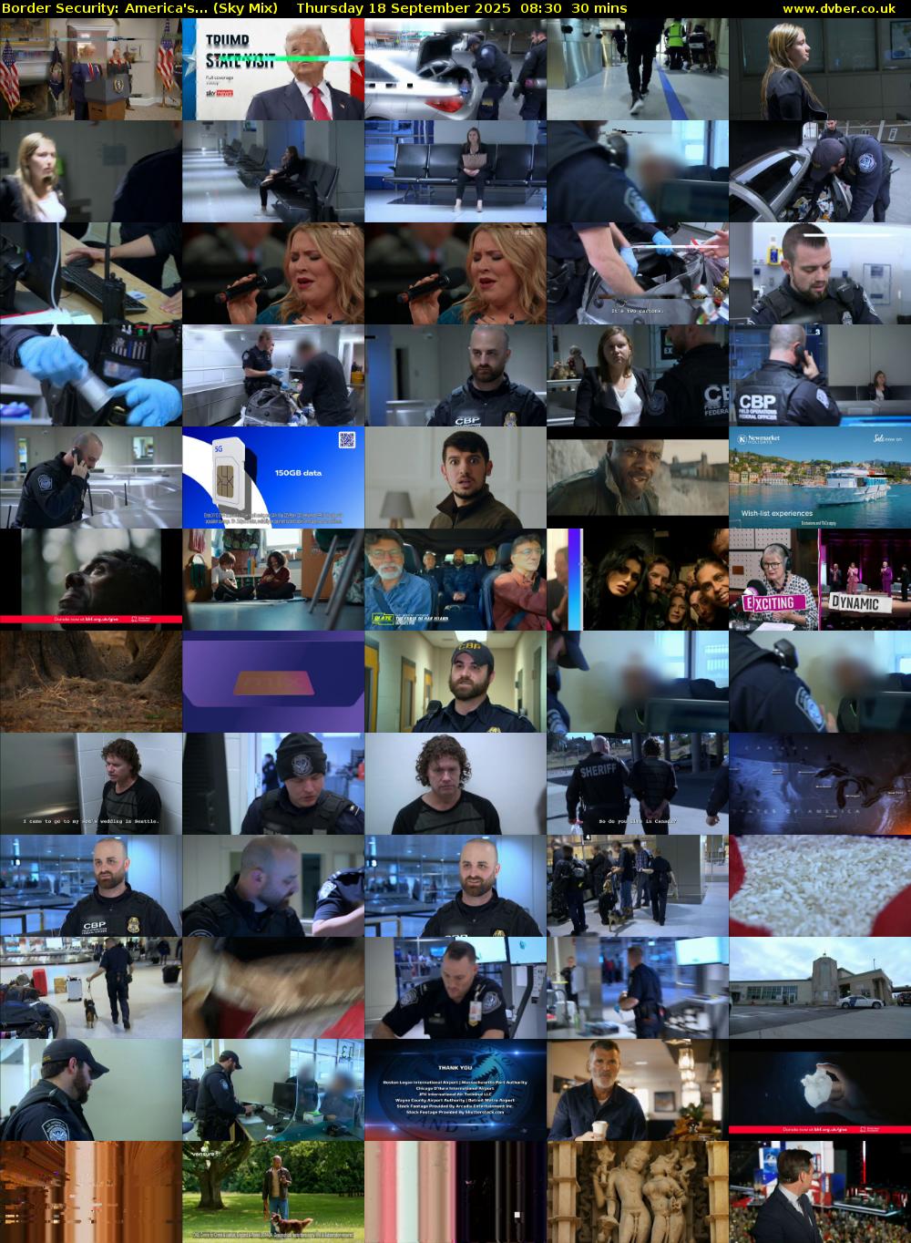 Border Security: America's... (Sky Mix) Thursday 18 September 2025 08:30 - 09:00