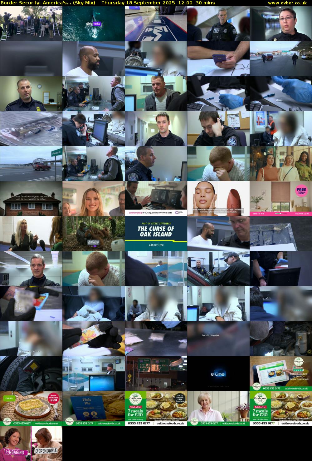 Border Security: America's... (Sky Mix) Thursday 18 September 2025 12:00 - 12:30