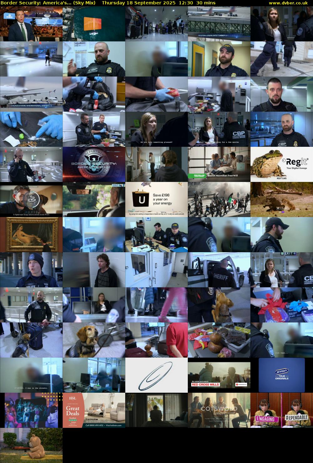 Border Security: America's... (Sky Mix) Thursday 18 September 2025 12:30 - 13:00