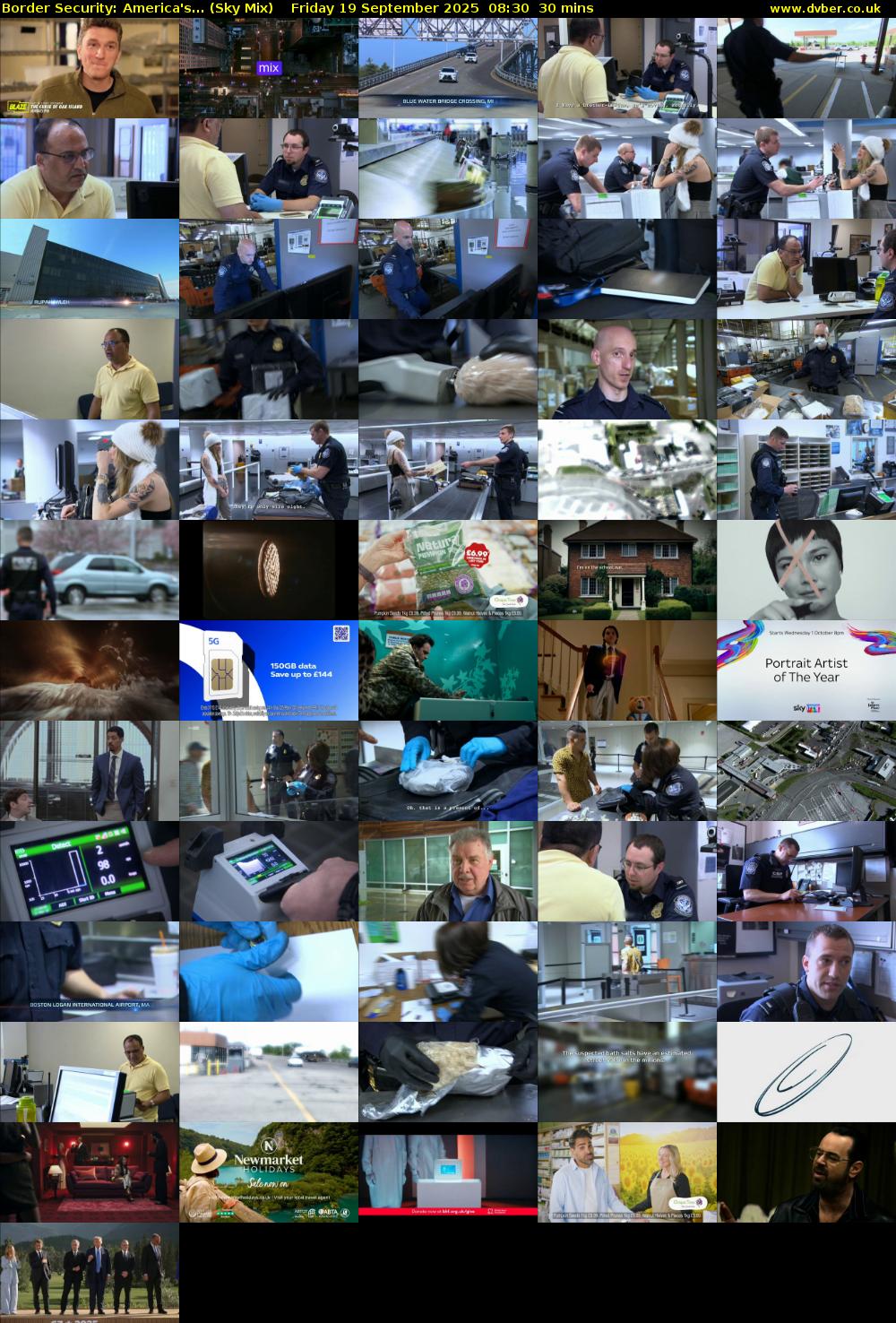 Border Security: America's... (Sky Mix) Friday 19 September 2025 08:30 - 09:00