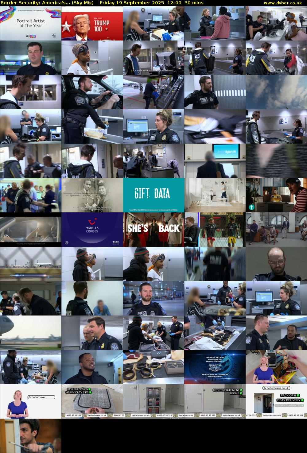 Border Security: America's... (Sky Mix) Friday 19 September 2025 12:00 - 12:30