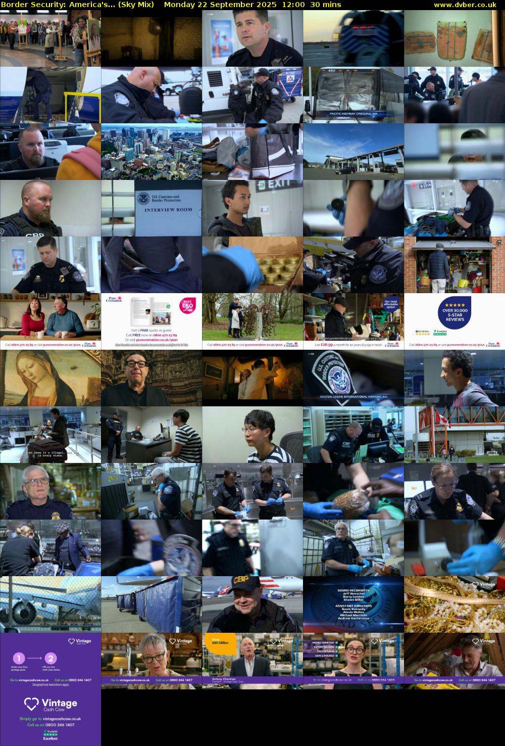 Border Security: America's... (Sky Mix) Monday 22 September 2025 12:00 - 12:30