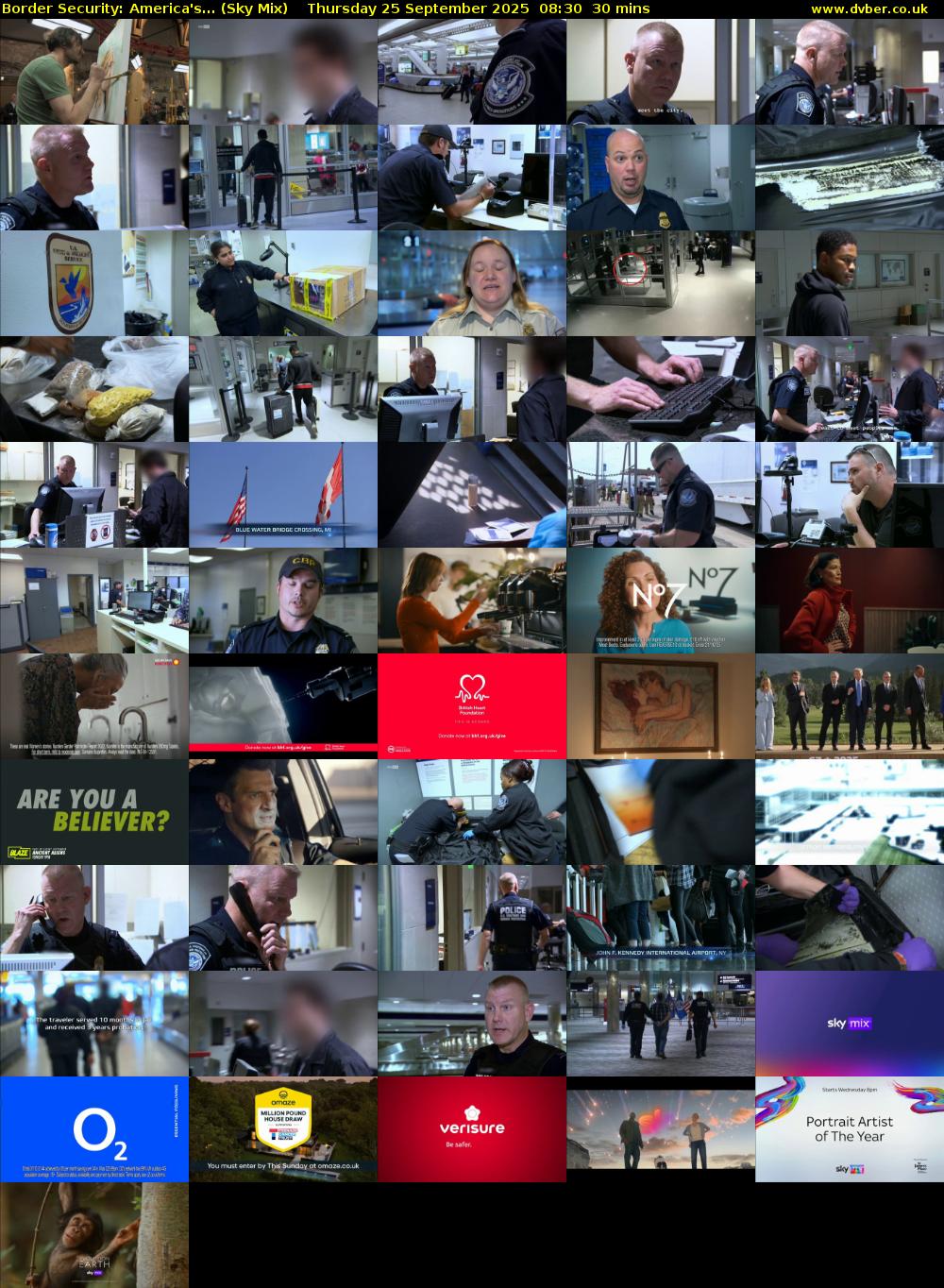Border Security: America's... (Sky Mix) Thursday 25 September 2025 08:30 - 09:00
