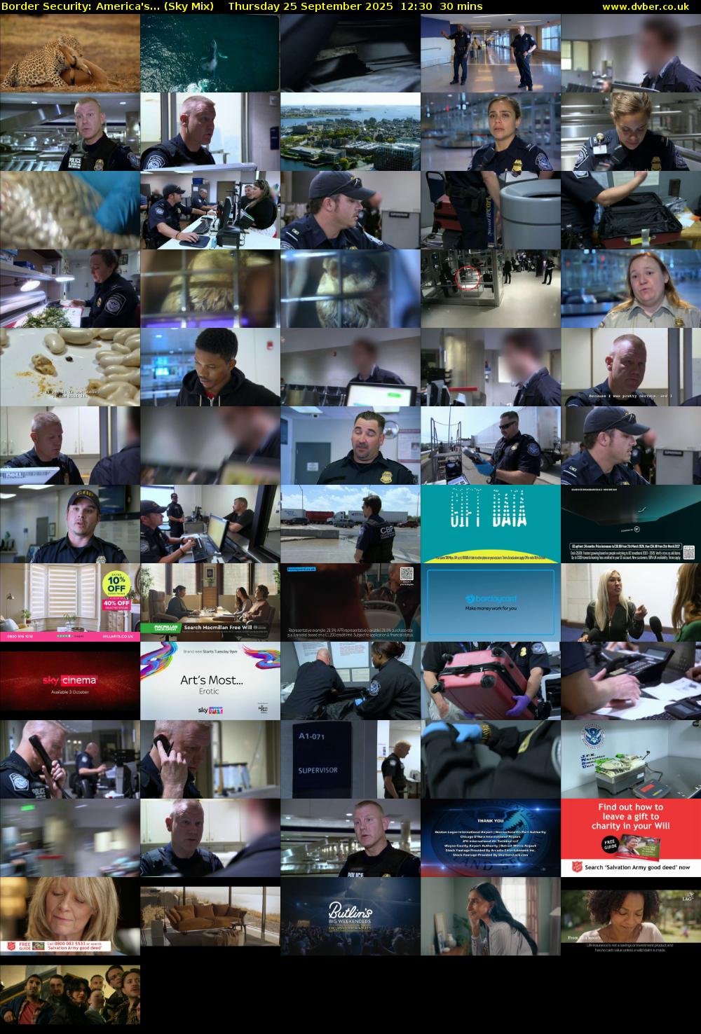 Border Security: America's... (Sky Mix) Thursday 25 September 2025 12:30 - 13:00