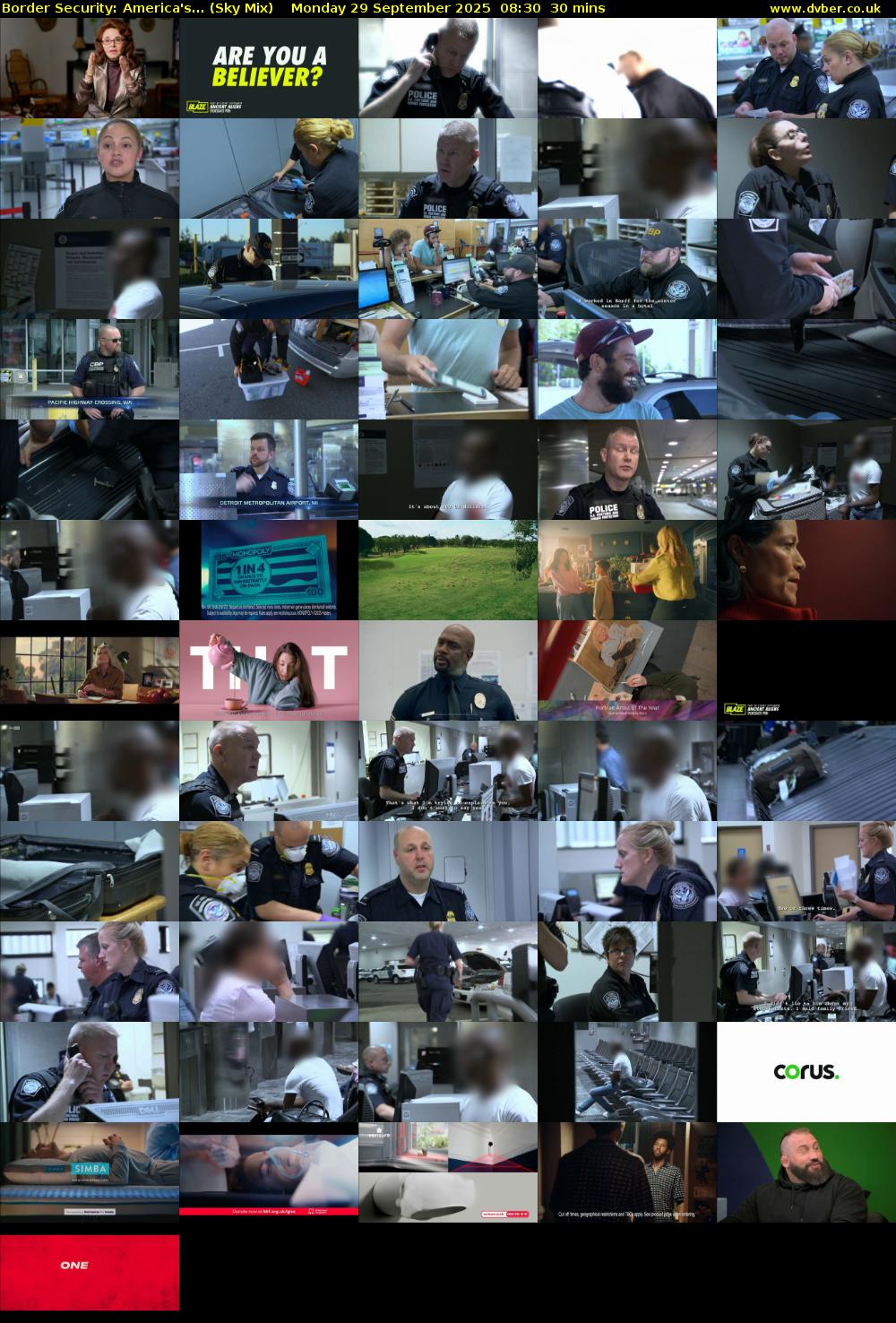 Border Security: America's... (Sky Mix) Monday 29 September 2025 08:30 - 09:00