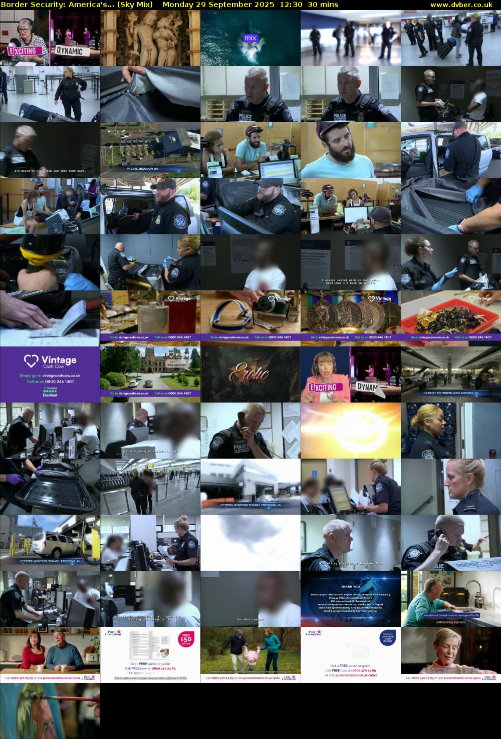 Border Security: America's... (Sky Mix) Monday 29 September 2025 12:30 - 13:00