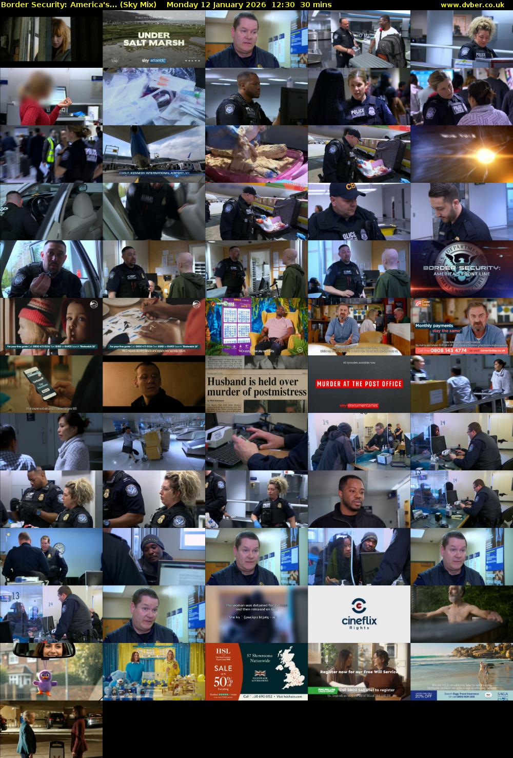 Border Security: America's... (Sky Mix) Monday 12 January 2026 12:30 - 13:00