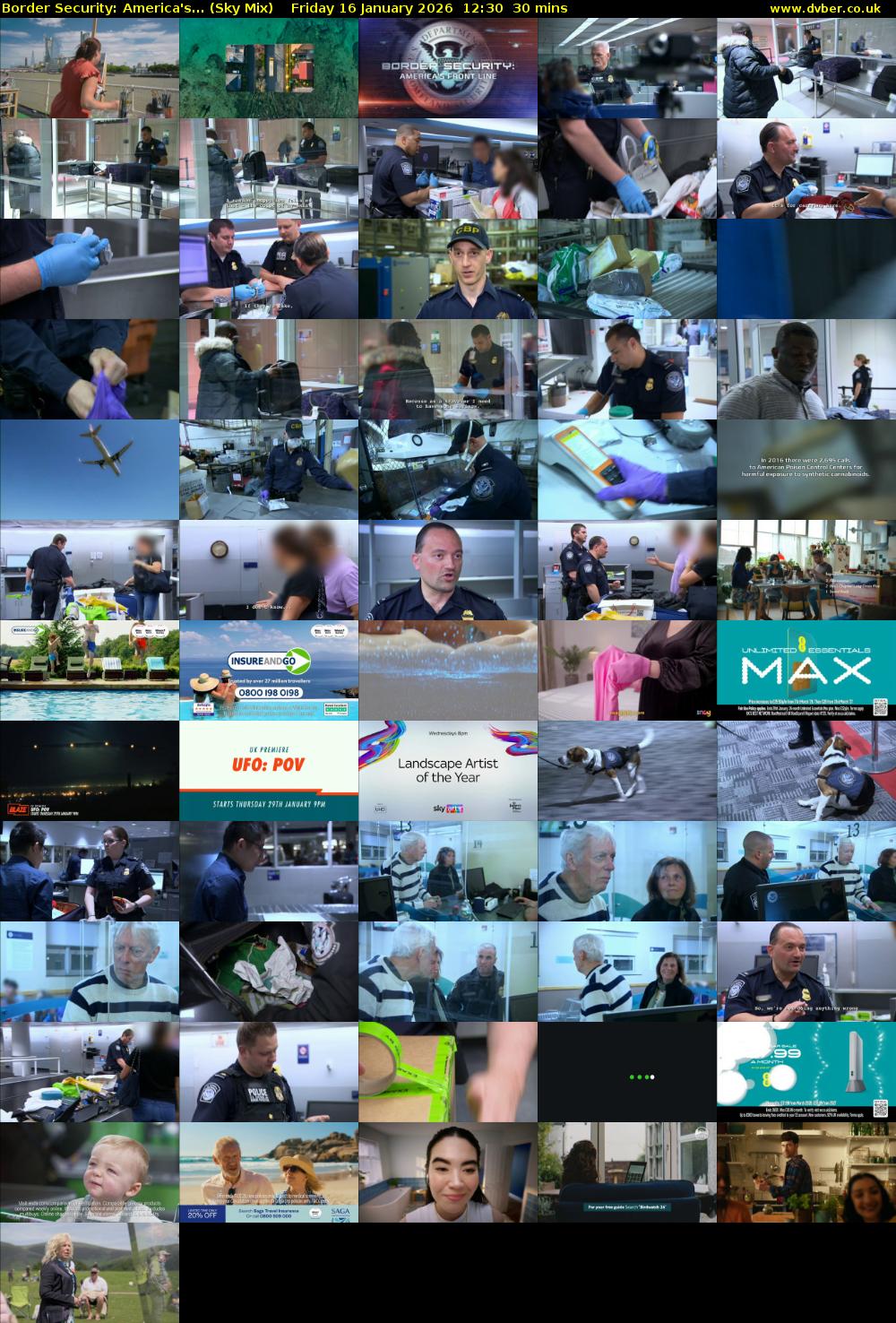 Border Security: America's... (Sky Mix) Friday 16 January 2026 12:30 - 13:00