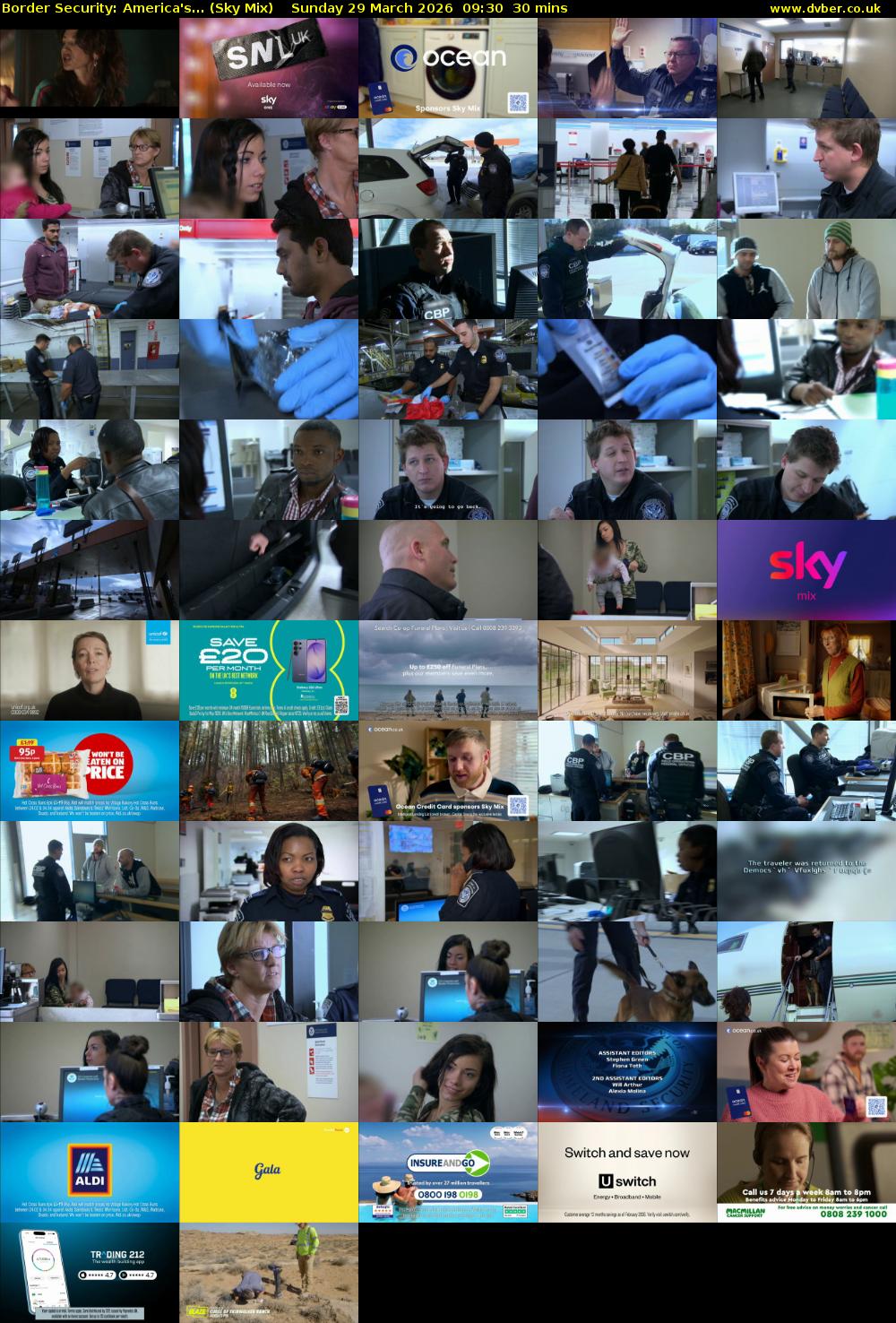 Border Security: America's... (Sky Mix) Sunday 29 March 2026 09:30 - 10:00