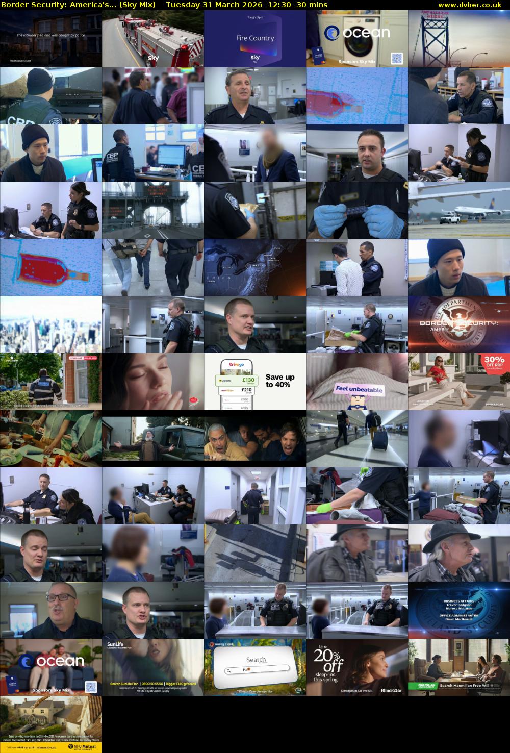 Border Security: America's... (Sky Mix) Tuesday 31 March 2026 12:30 - 13:00