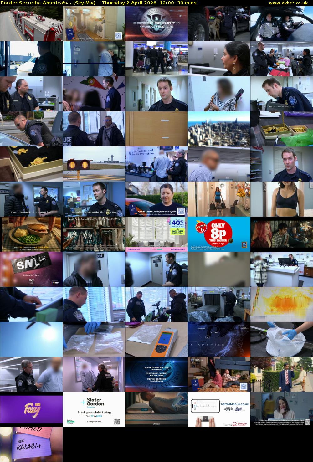 Border Security: America's... (Sky Mix) Thursday 2 April 2026 12:00 - 12:30